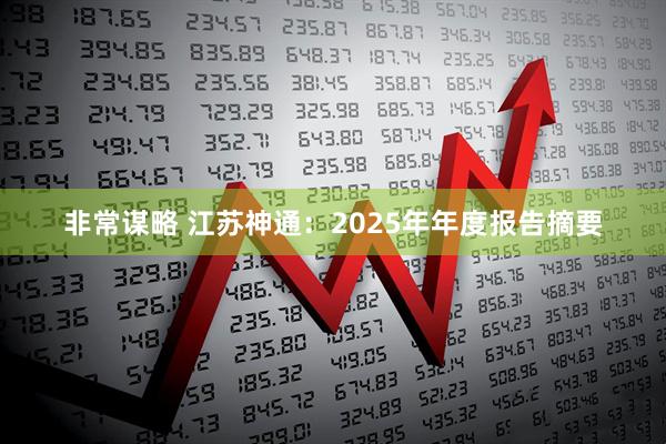 非常谋略 江苏神通：2025年年度报告摘要