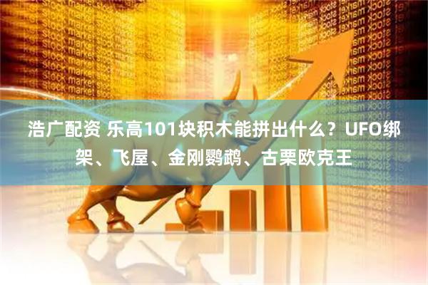 浩广配资 乐高101块积木能拼出什么？UFO绑架、飞屋、金刚鹦鹉、古栗欧克王