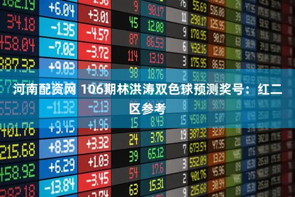 河南配资网 106期林洪涛双色球预测奖号：红二区参考